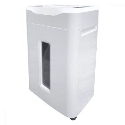 Шредер Office Kit S243N 3,9х38 белый (секр.P-4) фрагменты 35лист. 35лтр. скрепки скобы пл.карты CD