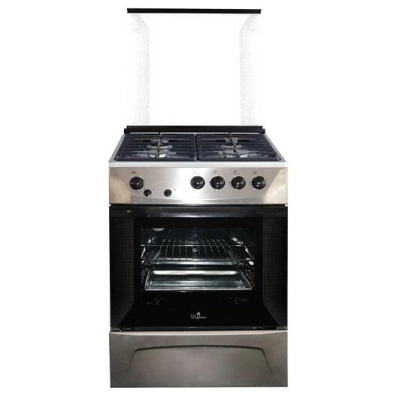 Газовая плита Darina 1D1 GM 241 014 Х нерж сталь, 85х50х60см, газ духовка 50л, электроподжиг кнопкой