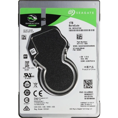 HDD 2.5 1.0TB 5400rpm SATA3 128MB Seagate BarraCuda (ST1000LM048) 7 mm