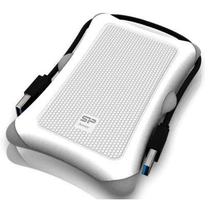 HDD ext 2.5 1.0TB USB3.0 Silicon Power Armor A30, ударопрочный, белый (SP010TBPHDA30S3W)