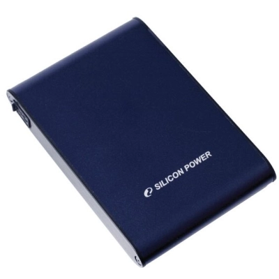 HDD ext 2.5 1.0TB USB3.0 Silicon Power Armor A80, алюминий, ударопорчный IPX7, синий (SP010TBPHDA80S3B)
