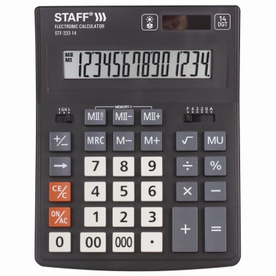 Калькулятор настольный STAFF Plus STF-333 14 разрядов