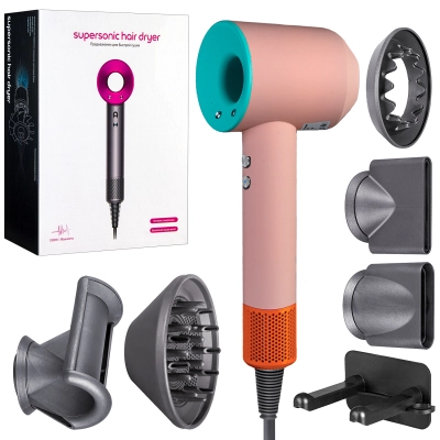 Набор фен Painted Pottery Pop, 1350 Вт , 3 метра (Розовый)