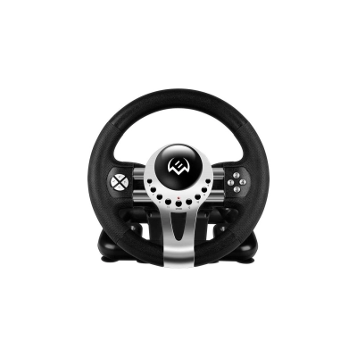 Руль SVEN GC-W700 SV-017996 (педали, вибро, скоба, лепестки, АКПП, D-pad, 12 кл, резин. вставки, PC/​Xinput)