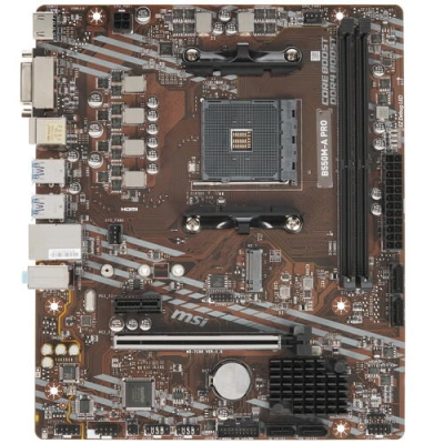 MB sAM4 MSI B550M-A PRO, AMD B550, 2xDDR4-3200 МГц, 1xPCI-Ex16, 1xM.2, Micro-ATX