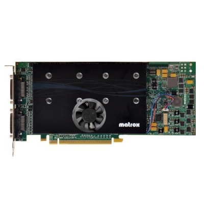 Видеокарта Matrox (MURA-MPX40HF) 4 outputs PCIe x16 (Gen2) 2GB1 64 Gbit/​sec, SL-DVI  2048x1152 RGB (VGA) 2048x1536