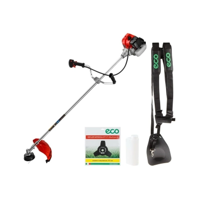 Мотокоса ECO GTP-215 Power (EC1512-9) (2.15 кВт, 2.9 л.с., лёгкий запуск, нож 3Т, ремень двухлямочный, вес 7.6 кг)