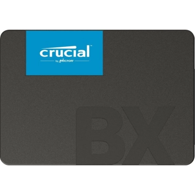 SSD 2.5 240GB SATA3 Crucial BX500, Box (CT240BX500SSD1) (7 mm, 3D TLC, Silicon Motion SM2258XT, R/W: up to 540/500MB/s, 4KB R/W: up to 80K IOPS, MTBF: 1,5M hrs, 80 TBW)