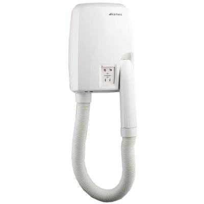 Фен KSITEX F-2000 А1, 1200Вт, пластик, таймер выключения 12 мин, белый