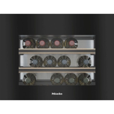 Встраиваемый винный шкаф Miele KWT 7112 IG Obsidian Black Glass