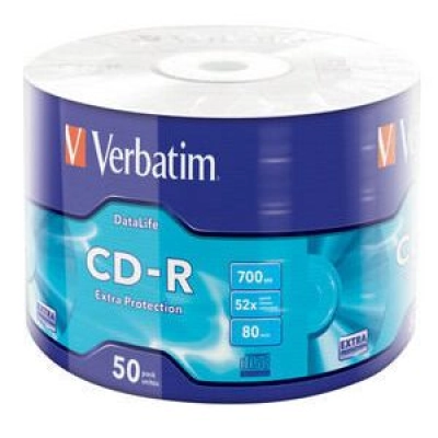 Диск CD-R Verbatim 700Mb 52x bulk (50шт) (43787)