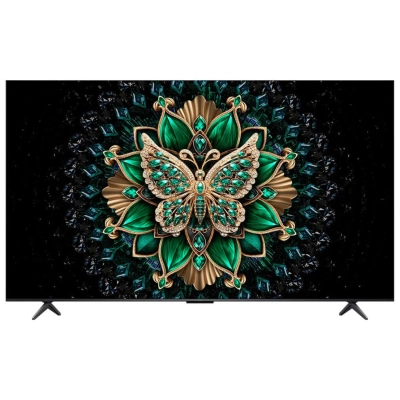 55 Телевизор TCL 55C6K черный QLED 3840x2160, 4K Ultra HD, 144 Гц, Wi-Fi, Smart TV, Google TV
