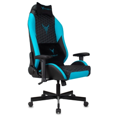 Кресло Knight Neon LBlue черный/голубой