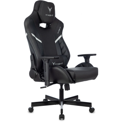 Кресло Knight Thunder 5X B игровое черный эко.кожа крестов. металл