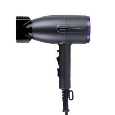 Фен Centek CT-2205 серый 2100Вт, 3 скорости, 2 режима, холод обдув, магнитный концентратор, LED