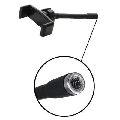 Гибкий держатель для телефона (внутренняя резьба) mini UFH-04 12см (Black)