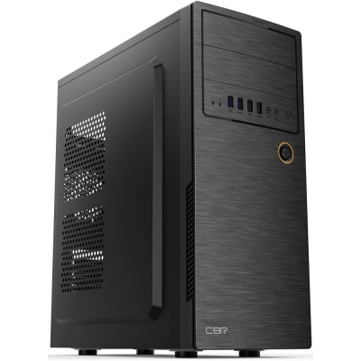 Корпус CBR E180 PCC-ATX-E180-USB32-USB22-WPSU ATX Miditower, без БП, 2*USB 3.0, 2*USB 2.0, HD Audio+Mic, Black