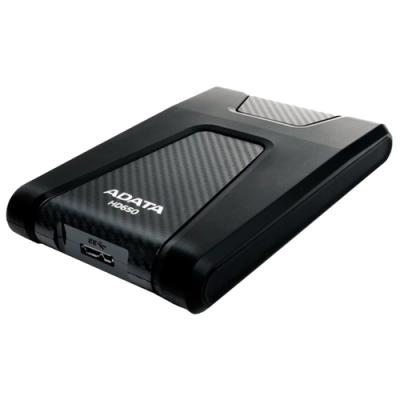 HDD ext 2.5 1.0TB USB3.1 ADATA DashDrive Durable HD650, ударопрочный, чёрный (AHD650-1TU31-CBK) Anti-shock Silicone, Scratchproof