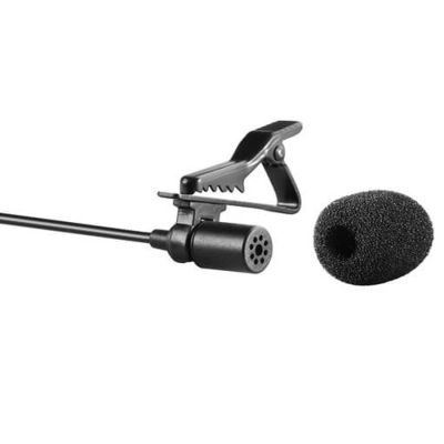 Микрофон CANDC DC-C1 Pro, петличный, Jack 3.5mm, 6 м, черный, электронный конденсатор