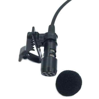 Микрофон CANDC DC-C5, петличный, Jack 3.5mm+AUX, черный