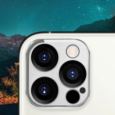 Защитное стекло на заднюю камеру COTEetCI Lens Film для iPhone 12 Pro Max 6.7, серебристый