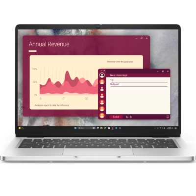 Ноутбук Dell Pro 14 Core 5 Ultra 235U (Pro14-5854) 14,0 FullHD+300nit AG 8GB DDR5 512GB SSD Intel Graphics, Backlit, FPR, Thunderbolt, Linux, KB Eng