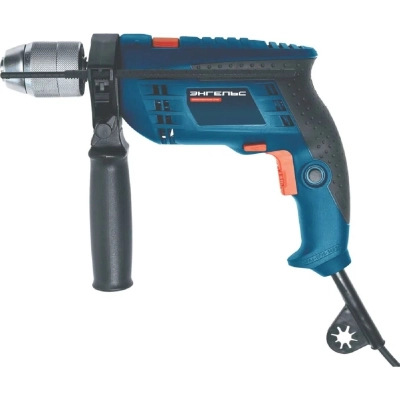 Дрель ударная Энгельс ДУ 600-13 БЗП 600Вт патрон быстрозажимной реверс