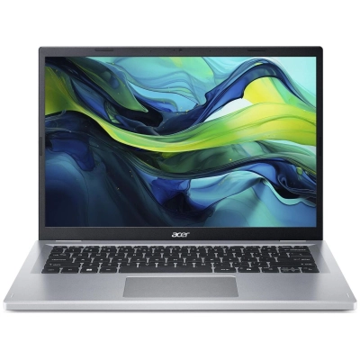 Ноутбук Acer Aspire Go 14 AG14-21P-R4XC (NX.KXDCD.008-Win11Pro) Ryzen 3 7320U 8Gb SSD 256Gb AMD Radeon Graphics 14 WUXGA IPS Cam 50Вт*ч Серебристый
