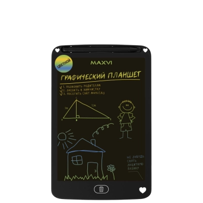 LCD планшет для заметок и рисования Maxvi MGT-01С  black