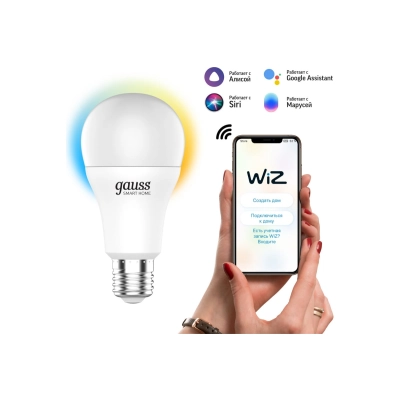 Умная лампа Gauss IoT Smart Home (1130112) E27 8.5Вт 806lm Wi-Fi