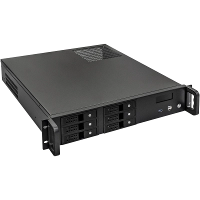 Корпус Exegate Pro 2U480-HS06 EX279756RUS RM 19, высота 2U, глубина 480, БП 800ADS, 6xHotSwap, USB