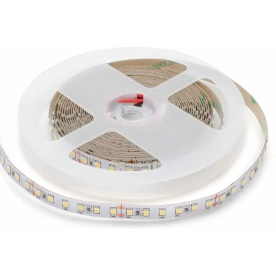 Светодиодная лента Apeyron 00-343 24В,16Вт/м, smd2835, 120д/м, IP20, 1500Лм/м, подложка 10мм, 5м, холодный белый