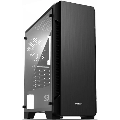 Корпус Zalman S3 черный, без БП, ATX 2x120mm 2xUSB2.0 1xUSB3.0 audio bott PSU