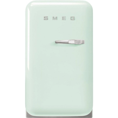 Холодильник SMEG FAB5LPG6 отдельностоящий, стиль 50-х, однокамерный, объем 34л, стандартный компрессор, энергоэффективность С, пастельный зеленый
