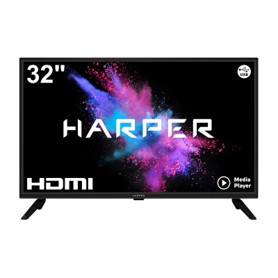 32 Телевизор Harper 32R470T чёрный 1366x768, HD READY, 50 Гц