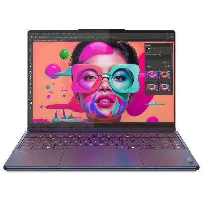 Ноутбук Lenovo Yoga 9 14ILL10 (83LC0054RK-Win11Home) Core Ultra 7 256V 16Gb SSD1Tb Intel Arc 140V 14 OLED Touch 2.8K (2880x1800) blue WiFi BT Cam Bag