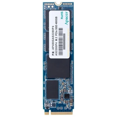 SSD M.2 PCI-E 3.0 256Gb Apacer AP256GAS2280P4-1 AS2280P4 PCI-E 3.0 x4, up to 1800/1100MBs, 3D TLC, NVMe 1.3, 22х80mm