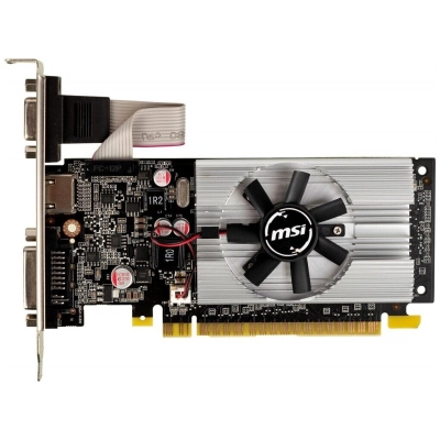 Видеокарта MSI GeForce 210 N210-1GD3/​LP PCI-E 1024Mb 64 DDR3 460/​800 DVIx1/​CRTx1 Ret