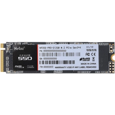 SSD Netac N930E Pro 512GB (NT01N930E-512G-E4X) NVMe M.2 PCI-e3.0