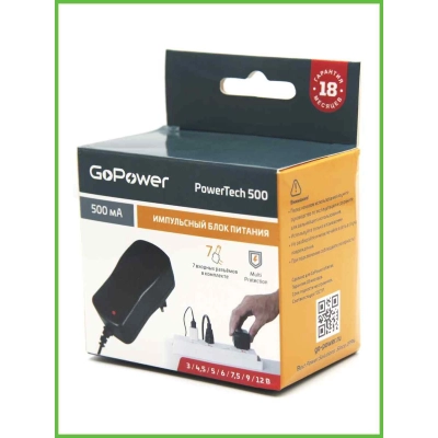 Блок питания GoPower PowerTech 500 универсальн. импульсный (1/100)