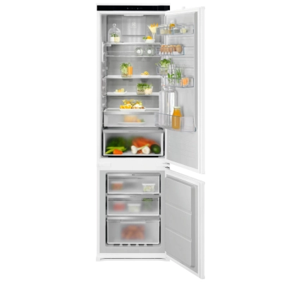 Встраиваемый холодильник ELECTROLUX E6MNCE19S комбинированный, TwinTech 600, скользящие направляющие, No Frost (морозильная камера)