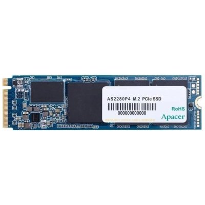 SSD Apacer 512GB AS2280 AP512GAS2280P4X-1 M.2 2280 PCIe Gen3x4 with NVMe, 2100/1500, IOPS 300/420K, MTBF 1.5M, 3D NAND, DRAM less, 350TBW, 0,62DWPD, RTL