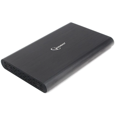 Внешний корпус для HDD/​SSD Gembird EE2-U3S-50 2.5 чёрный, USB 3.0, SATA, до 2 Тб, алюминий