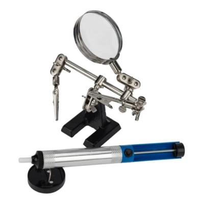 Набор Rexant К22 09-3762 для пайки вспомогательный (Третья рука, подставка, экстрактор)