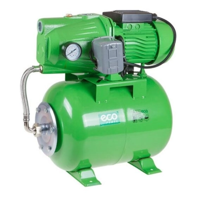 Автостанция водоснабжения ECO GFI-904 (900 Вт, 3100 л/ч, 42 м, 4.8 атм макс, корпус насоса чугун, бак 24 л)