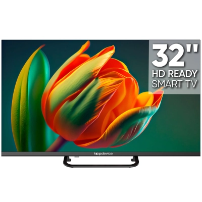 32 Телевизор TopDevice TDTV32CS04HBK черный 1366x768, HD, 60 Гц, Wi-Fi, Smart TV, Android 11 (WildRed)