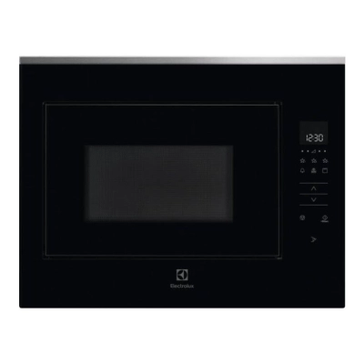 Встраиваемая микроволновая печь ELECTROLUX KMFD264TEX Intuit 800 Flex с грилем, объем 25 л., высота 459 мм, цвет черный/нерж.cталь