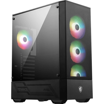 Корпус MSI Mag Forge 112R (949679) 2xUSB 3.0, 4x120mm ARGB Fan, ARGB Control Board, Tempered Glass Window, Brown Box