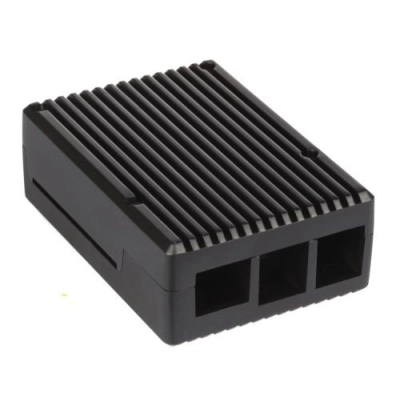 Корпус Qumo (RS017) Aluminum Case, Raspberry Pi 4B, black
