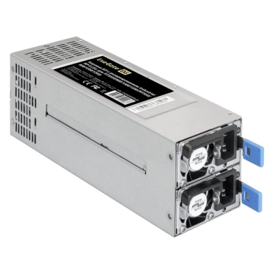 Блок питания ExeGate с резервированием 2U Redundant 2x550W EX292321RUS Industrial-RTS550 APFC, КПД 94% (80 PLUS Platinum), 4 cm fan, 24pin, 2x(4+4)